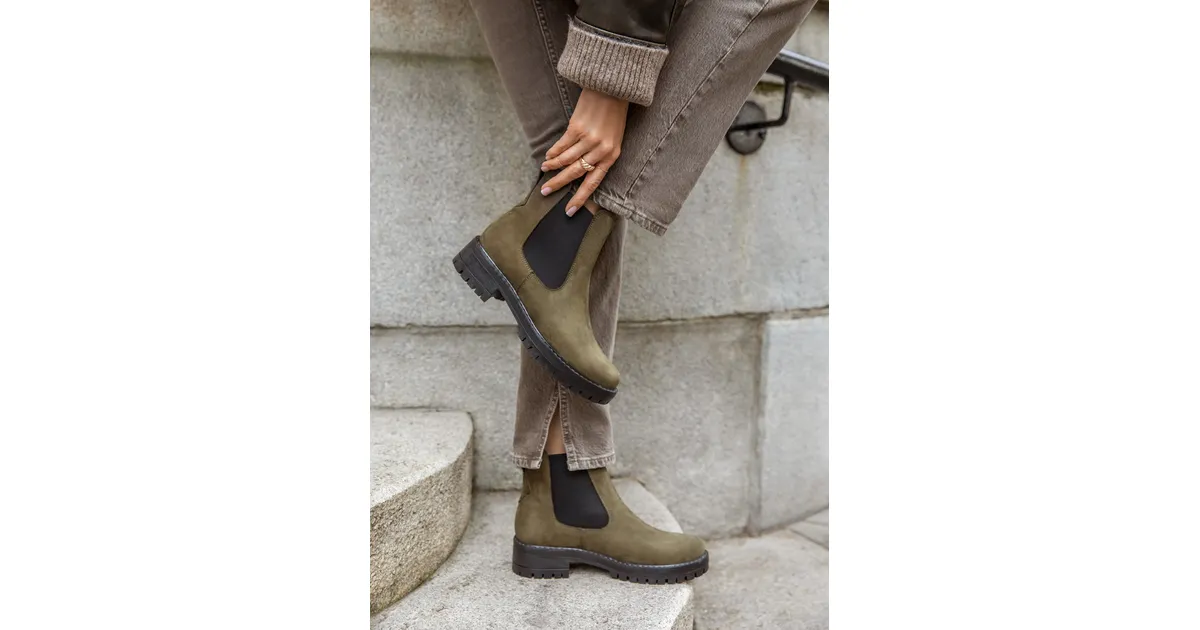 sztyblety na grubej podeszwie - skóra naturalna - model 481