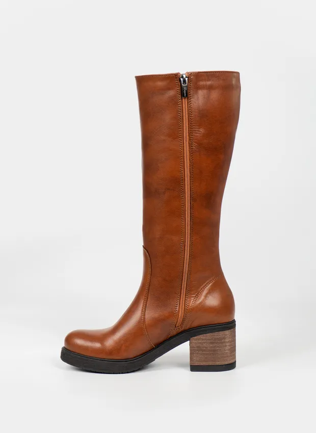 mottokuma チャコールグレー Zamszowe Kozaki Damskie Na Słupku Przed Kolano Lemar Czarne