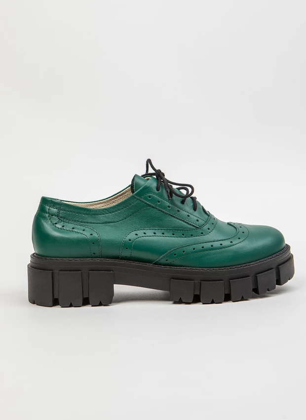 PÓŁBUTY - SKÓRA NATURALNA - MODEL 259 - KOLOR ZIELONY