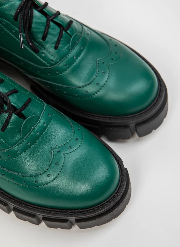 PÓŁBUTY - SKÓRA NATURALNA - MODEL 259 - KOLOR ZIELONY