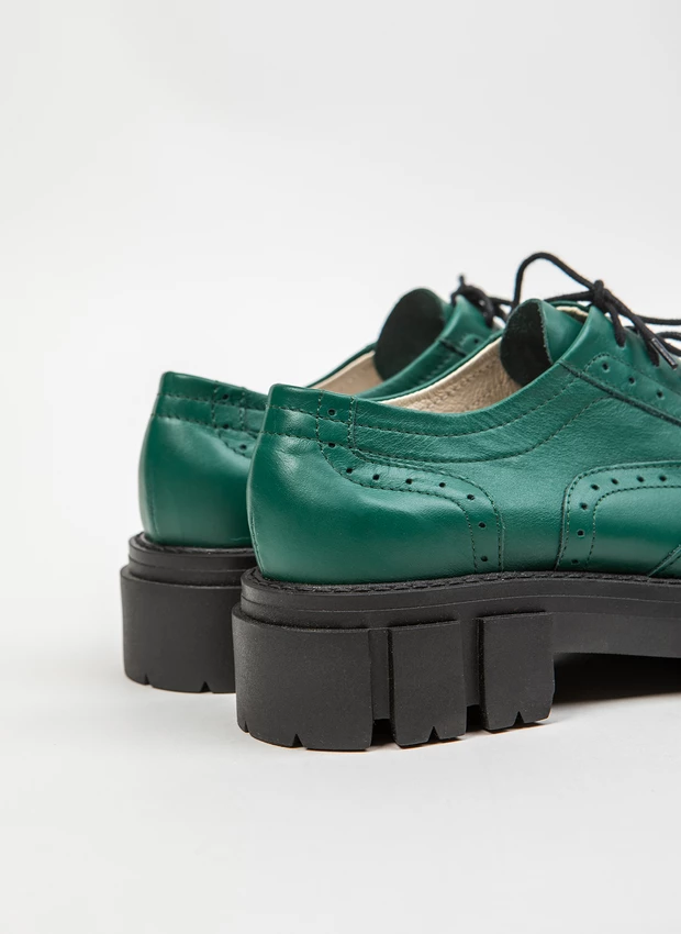 PÓŁBUTY - SKÓRA NATURALNA - MODEL 259 - KOLOR ZIELONY