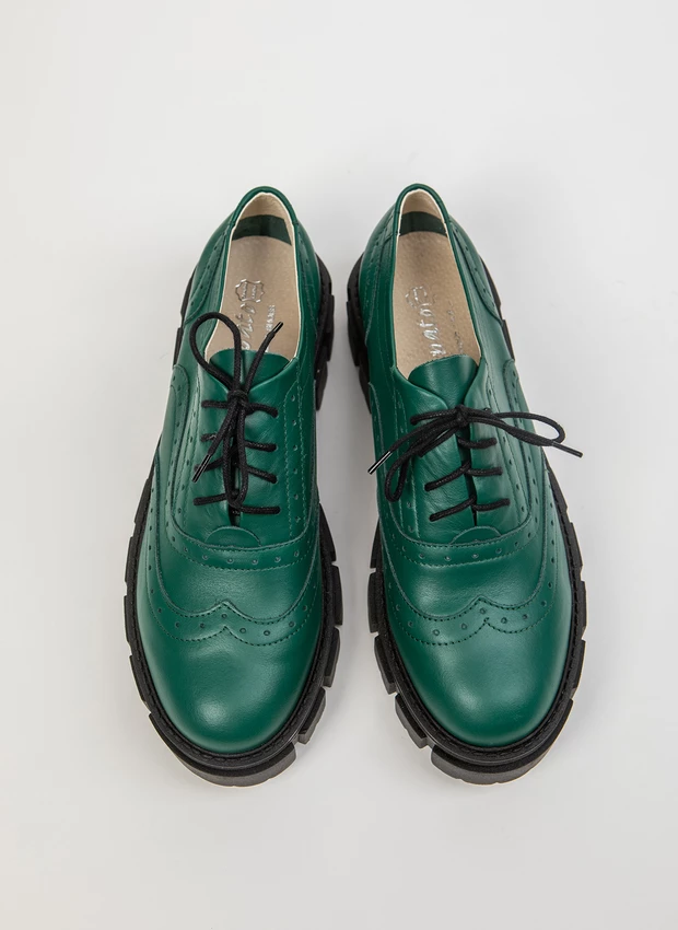 PÓŁBUTY - SKÓRA NATURALNA - MODEL 259 - KOLOR ZIELONY